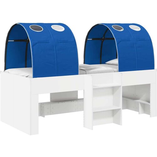  Krevet s Tunnels 4 pcs Bijela i plava Konstruirano drvo - Bijela i plava Cene