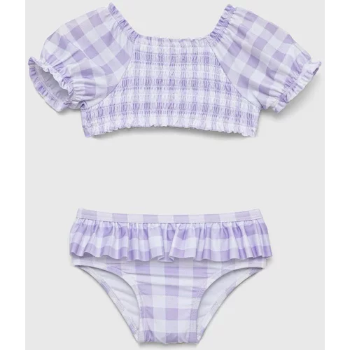 GAP Dvodijelni kupaći kostim za bebe boja: ljubičasta
