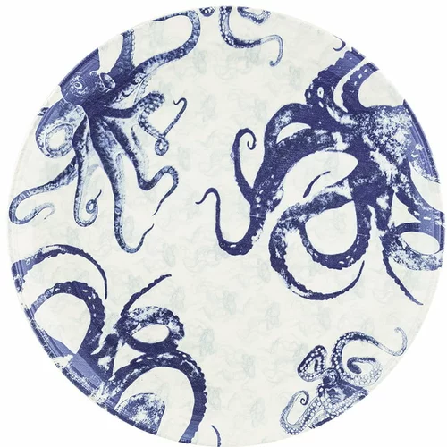 Villa Altachiara plavo-bijeli keramički tanjur za serviranje Positano, ø 37 cm