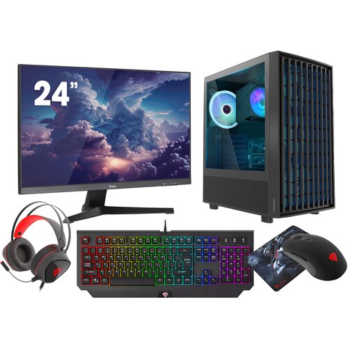 VIST gaming ryzen 5 5600G - ram 32GB - rx VEGA7 - ssd 1TB M.2 - wifi - 24" - W11, (21554019) Cene