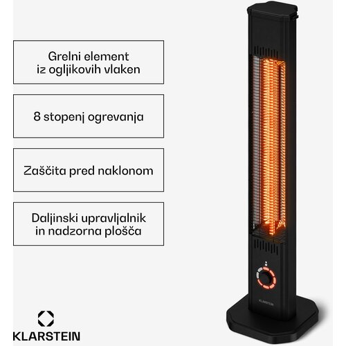 Klarstein DualisHeat infrardeči grelnik | 2000 W | 15 m&amp;sup2; | Prilagodljiv | 105 cm x 25 cm Slike