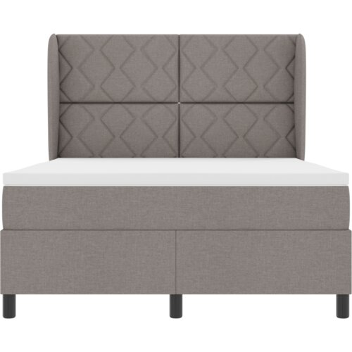 Box spring krevet s madracem u taupe boji 160x200 cm tkanina Slike