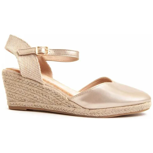 Leindia Espadrile 90147 Pozlačena