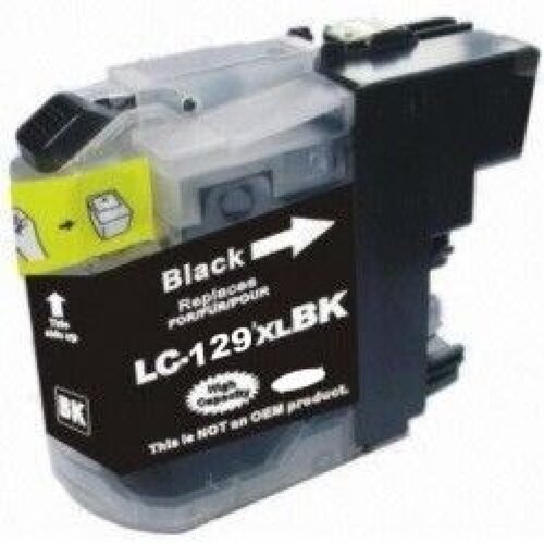 Brother LC129BK XL , kompatibilna črna kartu&amp;scaron;a, 58ml Slike