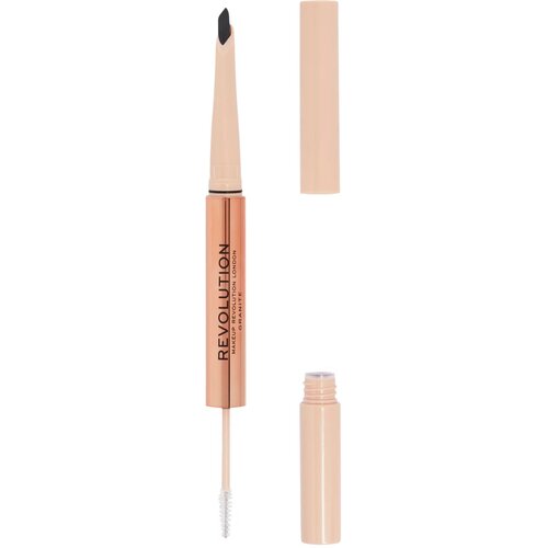 REVOLUTION MAKE UP Makeup Revolution fluffy brow duo olovka i gel za obrve 2 u 1 granite 0.12g+1ml Cene