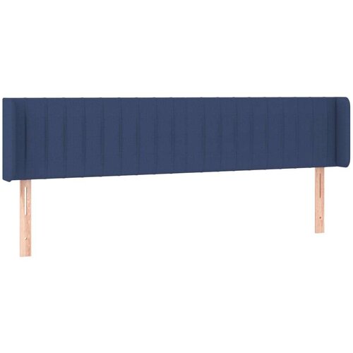  Uzglavlje s u&amp;scaron;ima plavi 163x16x78/88 cm od tkanine Slike