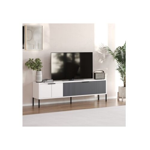 Hanah home TV komoda Noah, 150x45x30 cm, antracit-bijela Cijene