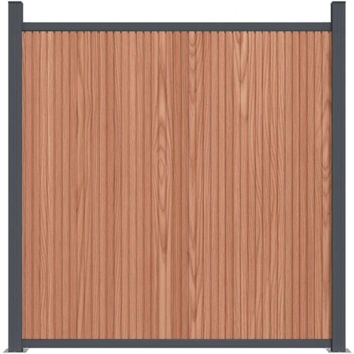 VidaXL Panel za ogradu smeđi 1564 x 186 cm WPC Slike