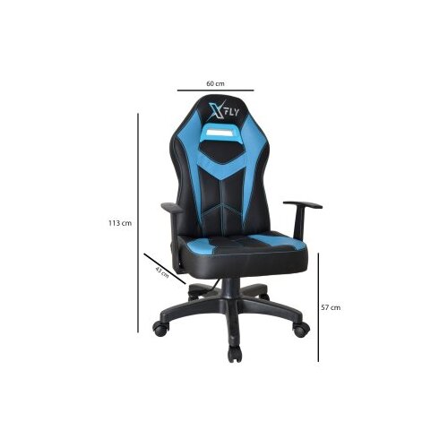 Woody Fashion gaming chair stolica xfly machete blue Cene