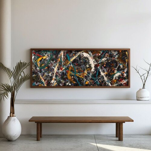 WALLXPERT FAH146-150 Multicolor Decorative Framed MDF Painting Cene