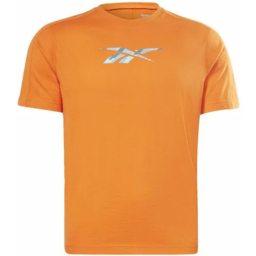 Reebok Sport Funkcionalna majica marine / svetlo modra / temno oranžna