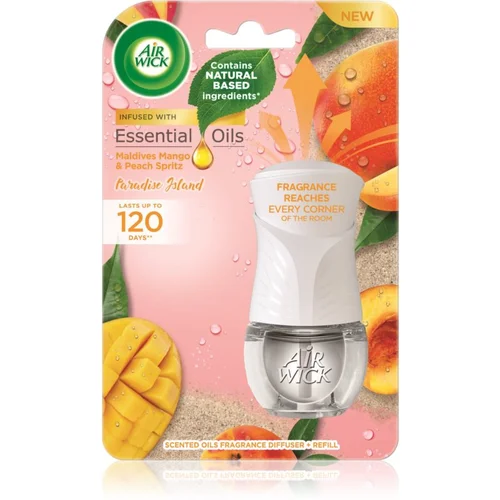 Air Wick Paradise Island Maldives Mango & Peach Spritz električni osvežilec zraka s polnilom 19 ml