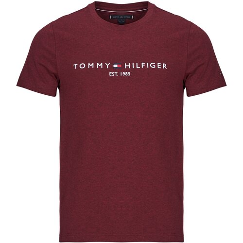 Tommy Hilfiger Majice s kratkimi rokavi TOMMY LOGO TEE Bordo Slike