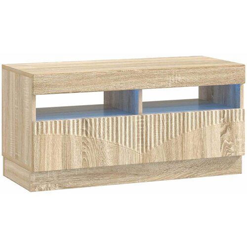  LED TV kabinet HOORN 3 kom. Hrast sonoma Konstruirano drvo Smeđa 81 x 35 x 40 cm Slike