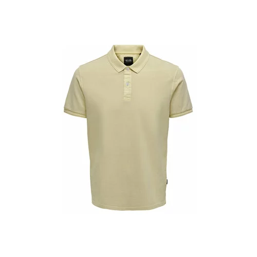Only & Sons Polo majica 22021769 Bež Slim Fit