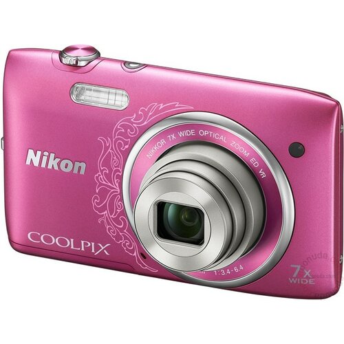 Nikon Coolpix S2800 Pink digitalni fotoaparat Slike