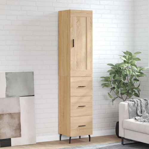  Visoka komoda hrasta sonome 34 5x34x180cm od konstruiranog drva Cijene