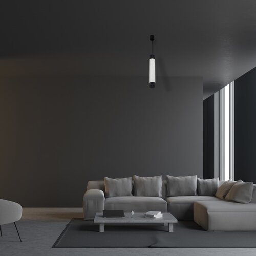  Luster na sajli MARBLE, beli/crni 1xGU10/8W/230V Slike