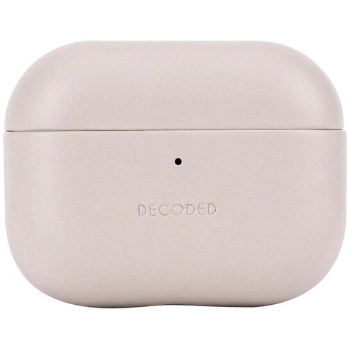 Oem Decoded, Ovitek za AirPods Pro 3 iz usnja, ultra eleganten, Aircase serija, Bež, (5000227556) Cene