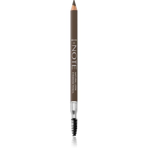 Note Cosmetique Natural Lool Eyebrow Pencil olovka za obrve sa četkicom 03 Brown 1,08 g Cijene