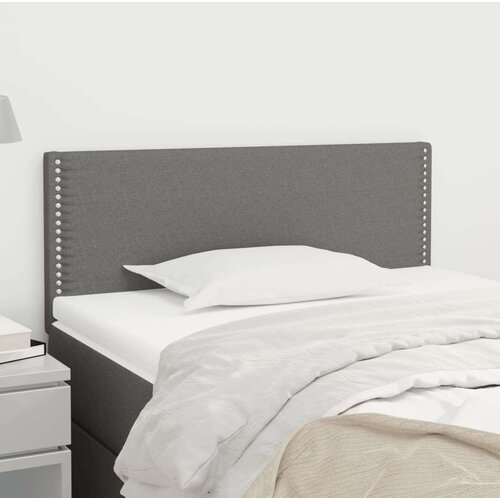  Posteljno vzglavje temno sivo 100x5x78/88 cm blago, (20737676) Slike