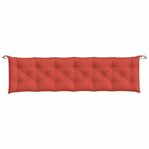  Jastuci za vrtnu klupu 2 kom Crvena vina 200x50x7 cm tkanina Slike