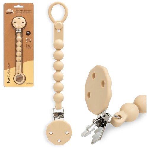 Interbaby silikonski držač dude (kuglice) Yellow Sand Cijene