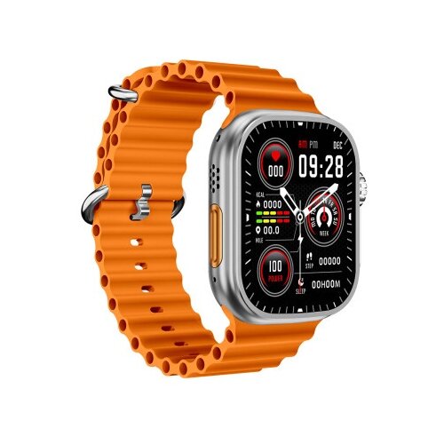  Smart watch kw6 ultra 2 sivi (plava i narandzasta narukvica) ( SW423 ) Slike