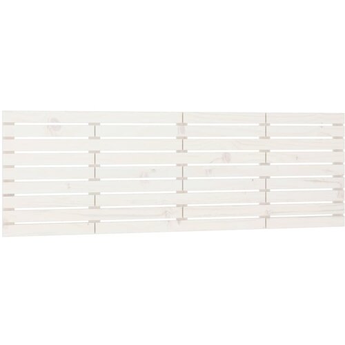 Maison Chic stensko posteljno vzglavje - vzglavna omarica - nočna omarica belo 166x3x63 cm trdna borovina, (21706825) Slike