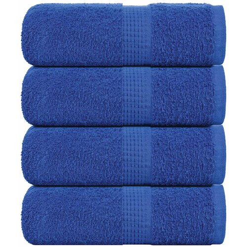 VidaXL Ručnici za pranje FROGN 4 kom. Plavi 30x30 cm 360 g/m&amp;sup2; - Plava 30 x 30 cm 4 Slike