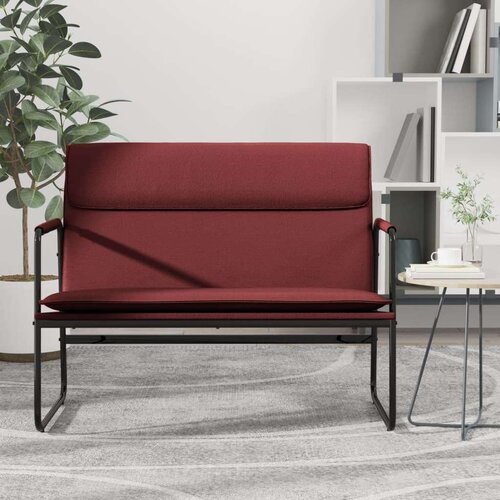 Klupa crvena boja vina 100x64x80 cm od umjetne kože Cijene