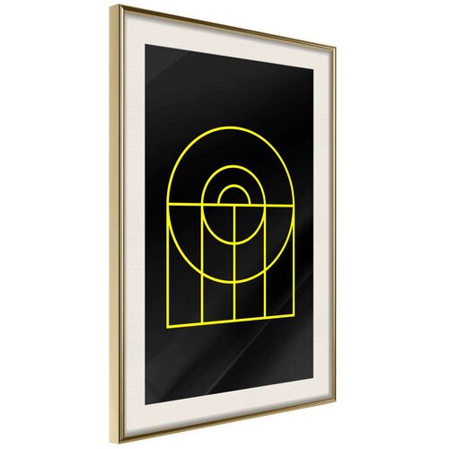  Poster - Yellow Lines 30x45 Slike