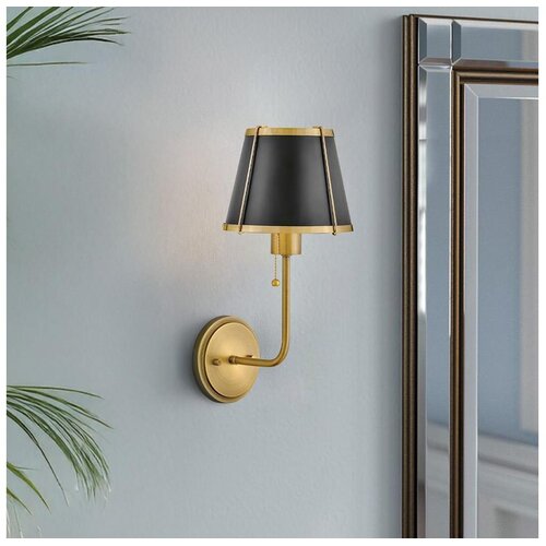  Hinkley HK-CLARKE1-BR-BK - Zidna lampa CLARKE 1xE27/40W/230V mesing/crna Cene