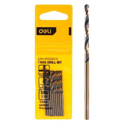 Deli Burgija HSS EDH-MHZ100-E1, Za čelik, 10.0 mm Cene