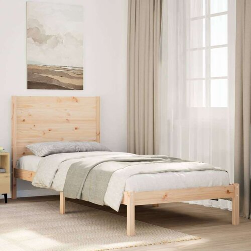  Daljši posteljni okvir brez vzmetnice 90x210 cm trden les Cene