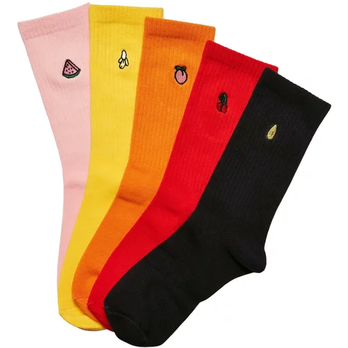 Urban Classics Accessoires Fruit embroidery socks 5-pack multicolored