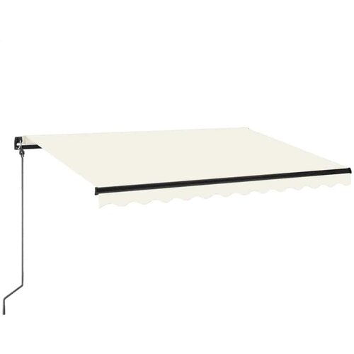 Maison Chic Ročno zložljiva tenda - Senčniki z LED lučmi 350x250 cm krem, (22041374) Cene