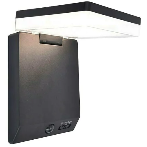 LUTEC Solarna vanjska zidna LED svjetiljka Moze (8 W, D x Š x V: 19,5 x 14 x 15 cm, Neutralno bijelo)