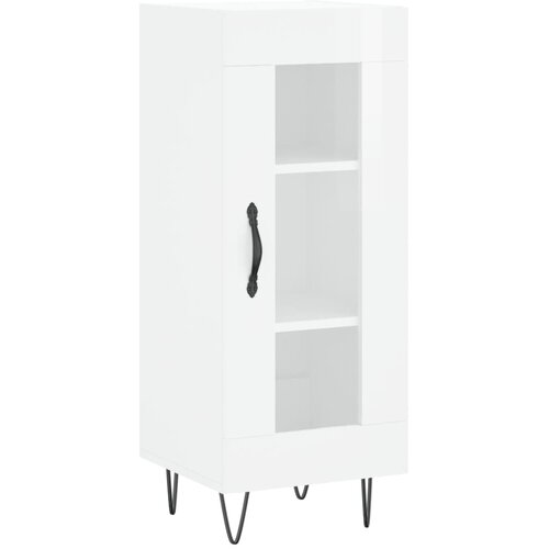 Maison Chic Komoda - Predalnik visok sijaj bela 34,5x34x90 cm inženirski les, (21721752) Slike