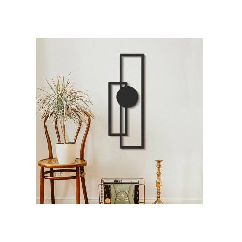 WALLXPERT Zidna dekoracija Trident-APT431MS, 32x85 cm, 1,5 mm, Crna Cene