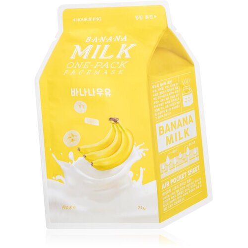 A_PIEU One-Pack Milk Mask Banana hranilna tekstilna maska 21 ml Cene