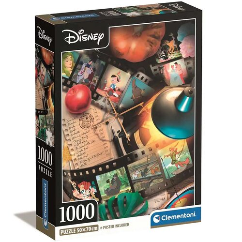 Clementoni Disney klasike 1000 kosov Compact puzzle 50x70cm - Cene