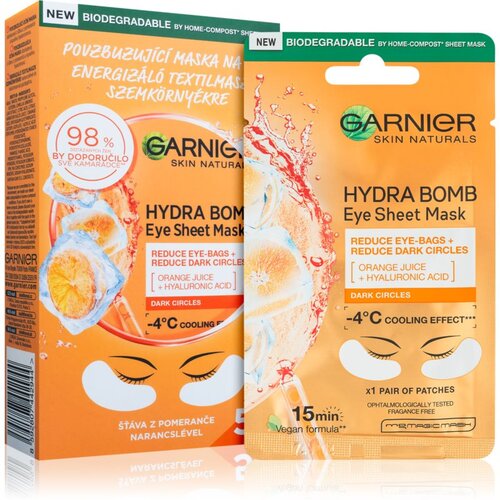 Garnier Skin Naturals Moisture+ Fresh Look stimulirajuća maska za područje oko očiju 5 Ks (ekonomično pakiranje) Slike