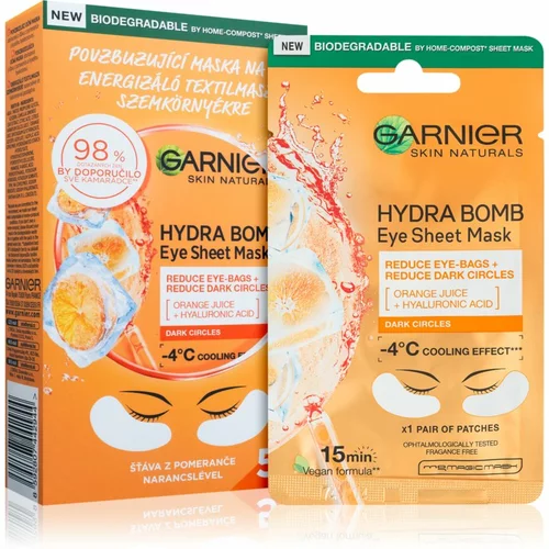 Garnier Skin Naturals Moisture+ Fresh Look stimulirajuća maska za područje oko očiju 5 Ks (ekonomično pakiranje)