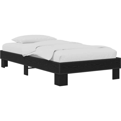  Okvir za krevet Crni hrast 80 x 200 cm Konstruirano drvo - Crni hrast Cijene