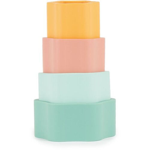 bieco Silicone Stacking Tower Flower aktivna igračka 12 m+ Tropical Vibes 4 kom Cijene