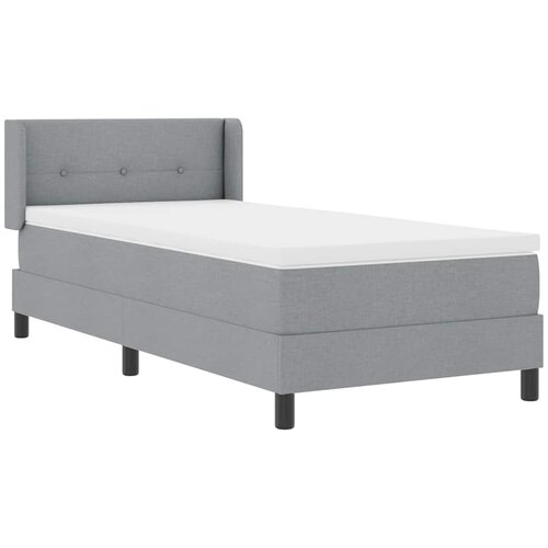  s opruga kutije Svijetlo siva 200 x 90 cm tkanina Slike