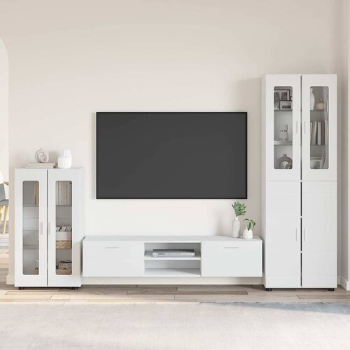  Set TV komoda FLORIN 3 kom. Bijelo Konstruirano drvo Cijene