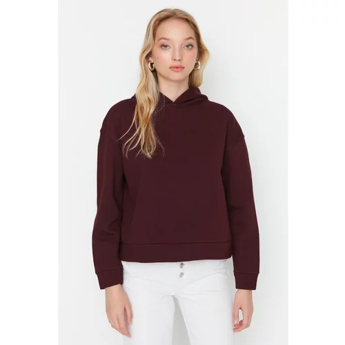 Trendyol Claret Red Basic Knitted Sweatshirt