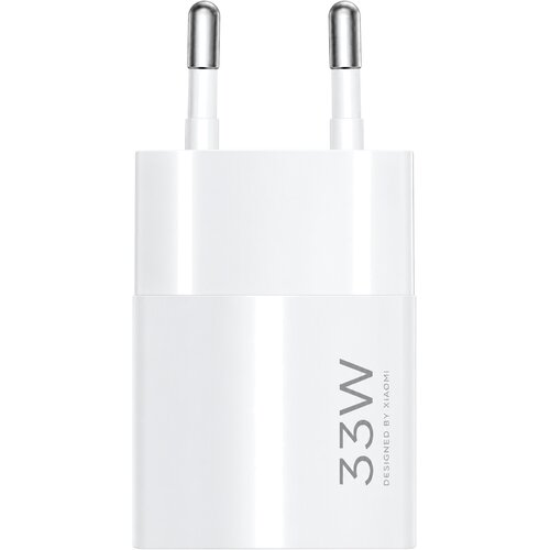 Xiaomi NanoPower GaN stenski polnilec z enim USB-C vhodom 33W bele barve MDY-19-ED Slike